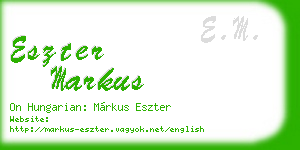 eszter markus business card